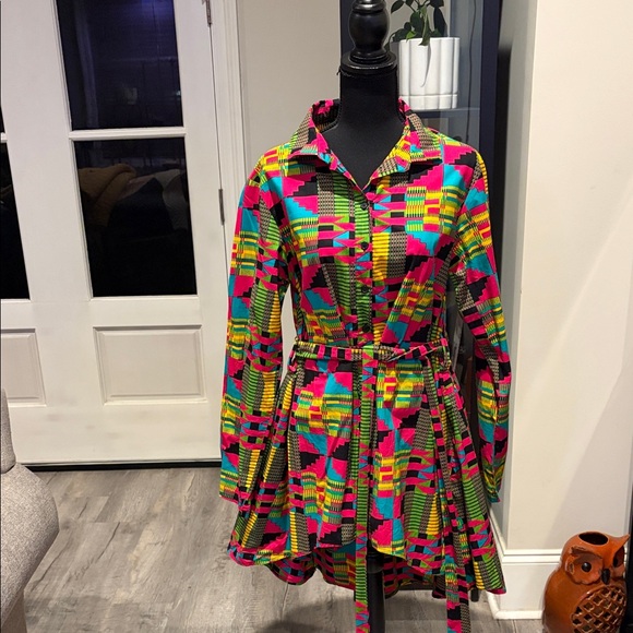 Jackets & Blazers - Women’s D’IYANU Multicolor Patterned Women's Jacket